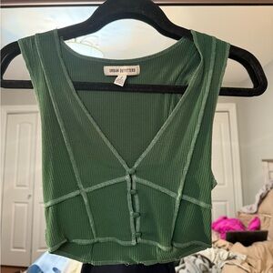 Urban Outfitters green crop top